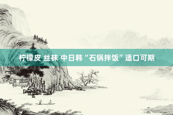 柠檬皮 丝袜 中日韩“石锅拌饭”适口可期